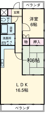 スプリングハイツ3の間取り