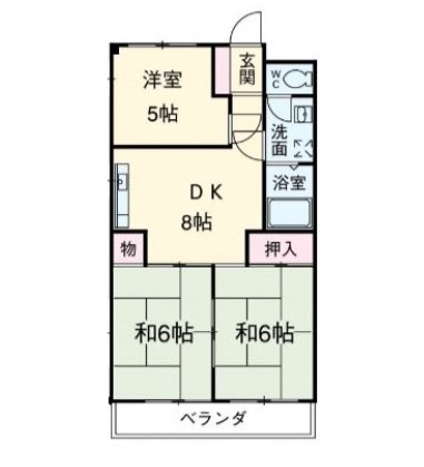 森ハイツの間取り