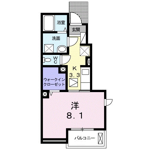 ハモニクオーレの間取り