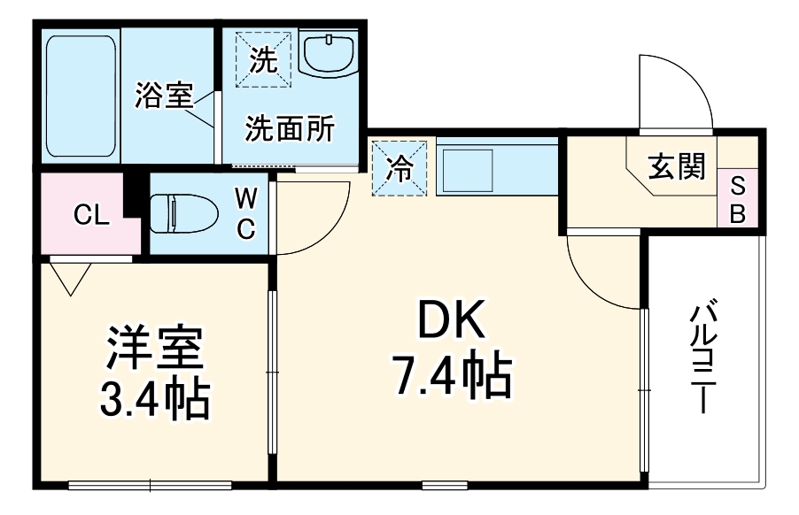 ハーモニーテラス千成町の間取り