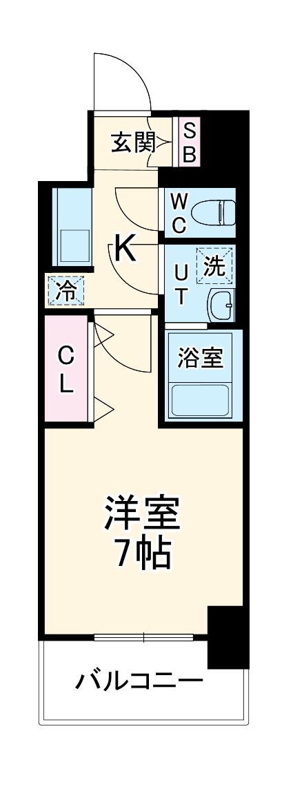 S-RESIDENCE尾頭橋clarityの間取り