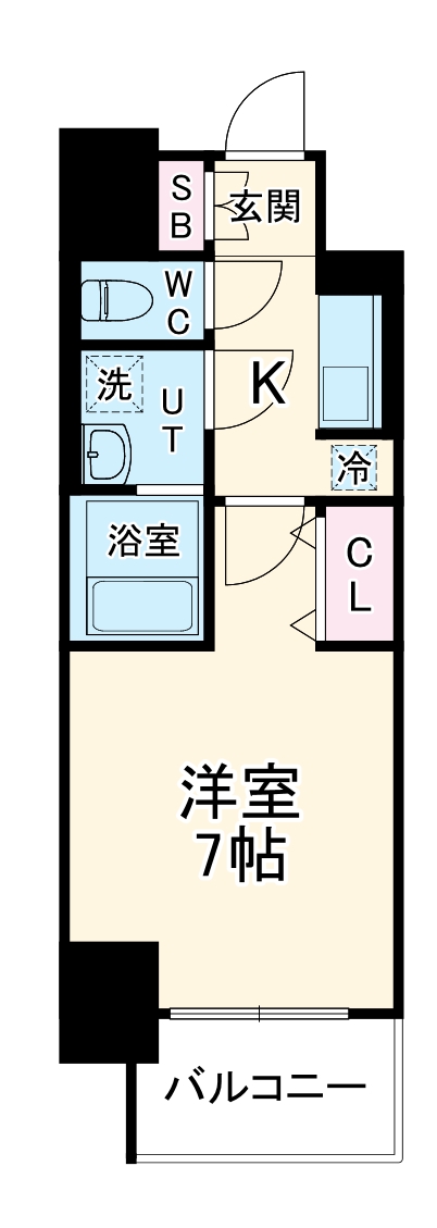S-RESIDENCE尾頭橋clarityの間取り