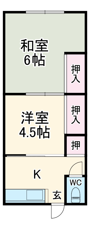 第一小林荘の間取り