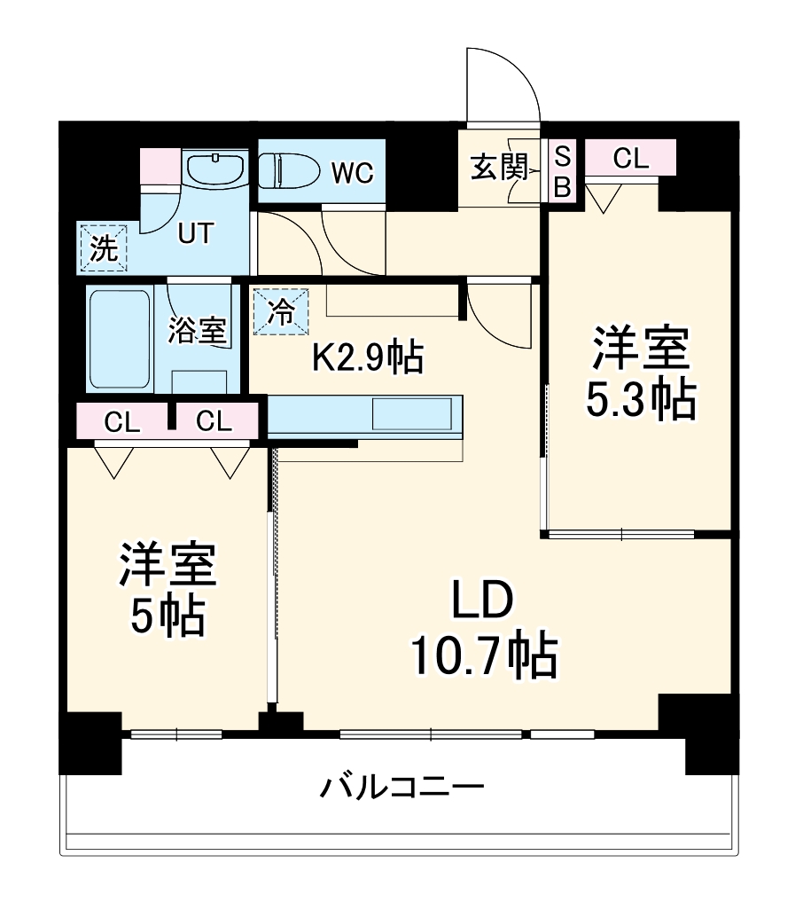 S-RESIDENCE四日市安島aloggioの間取り