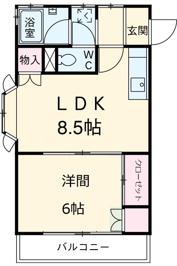 サンハイツ五才美の間取り