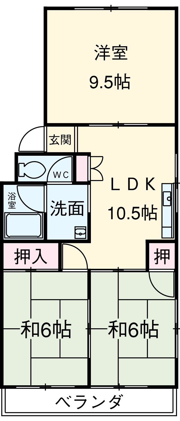 サンホーム愛宕の間取り
