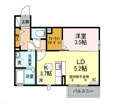 アコール中央の間取り