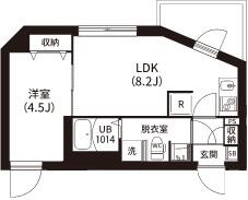 レピュア南大井レジデンス・301号室の間取り