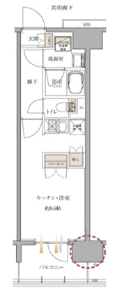 サンクレイドル海老名の間取り