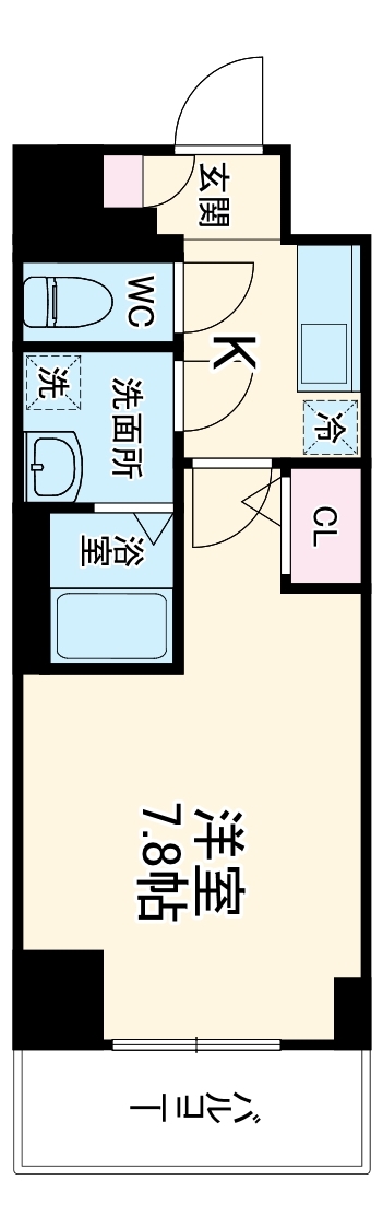エスリード新栄デュオの間取り