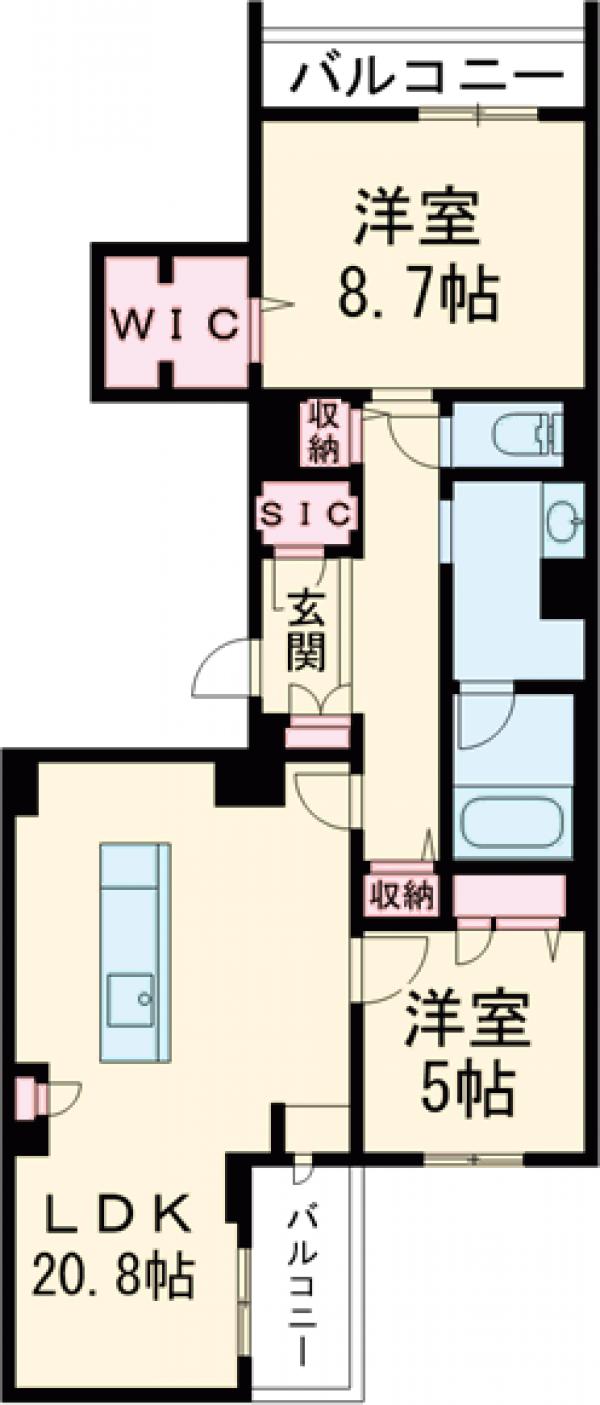 シャーメゾン日赤通りの間取り