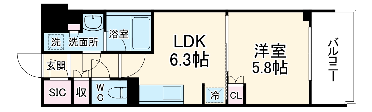 オーパスレジデンス名古屋ステーションの間取り