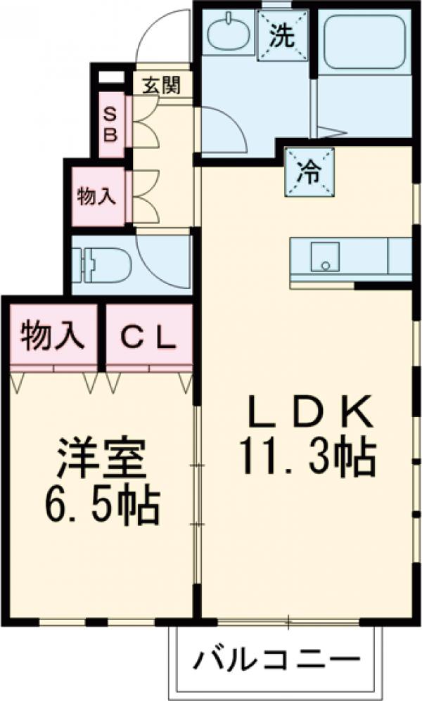 カーサフレスコの間取り