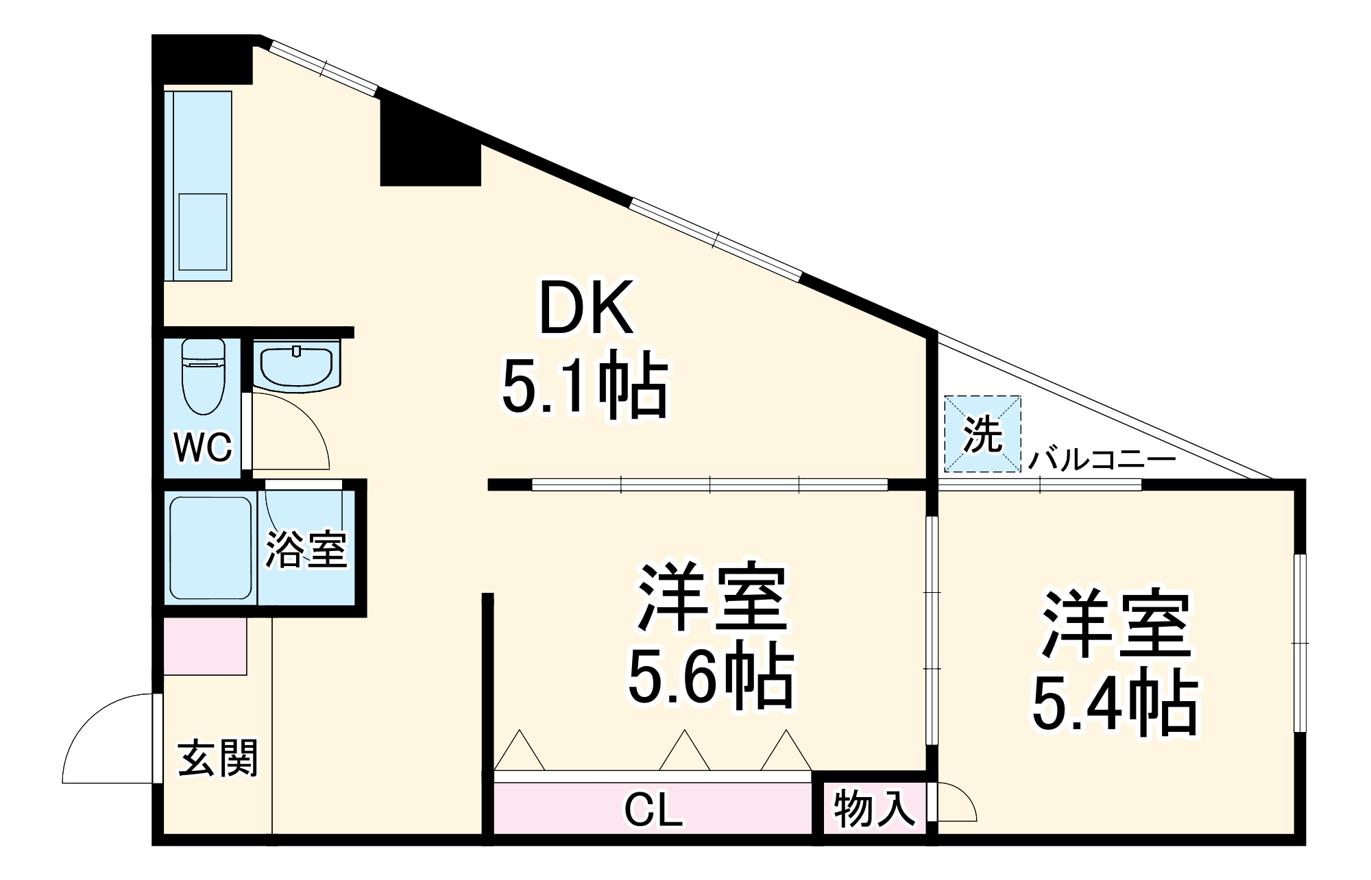 八事ドミールの間取り