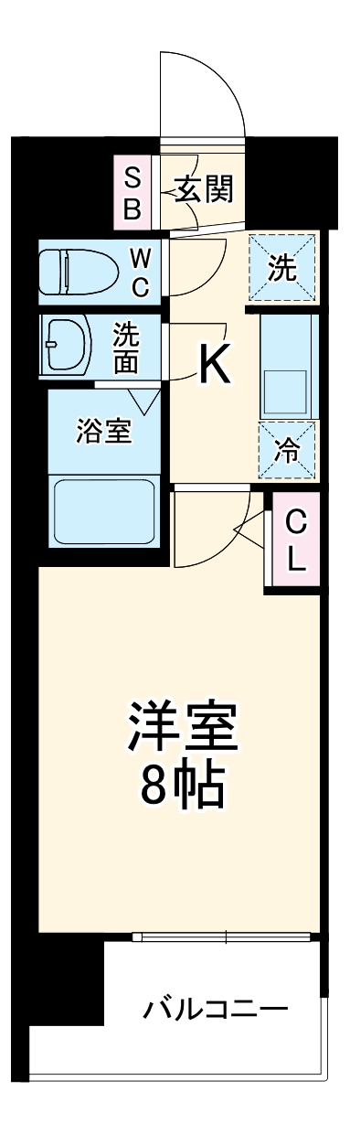 プレサンスNEO大和田STATIONベゼルの間取り