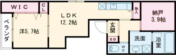 キルシュМの間取り