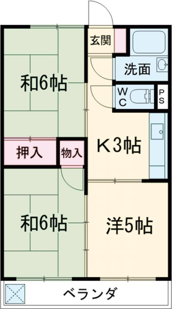 サンハイツ多摩の間取り