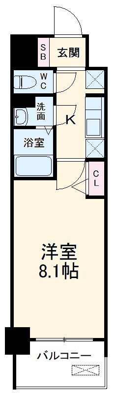 ファスティーナ志賀本通の間取り