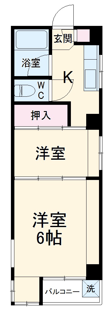 シャトーこだまの間取り