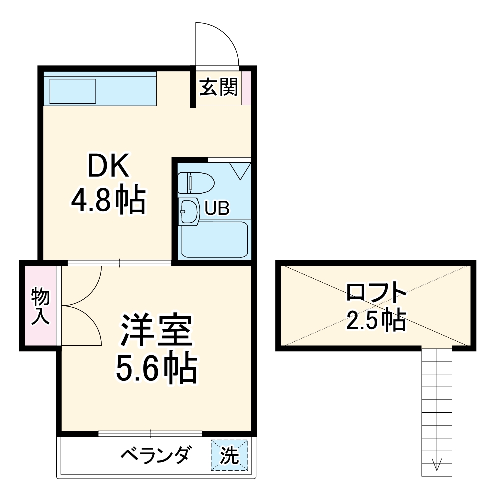 リベルダージ秦野の間取り