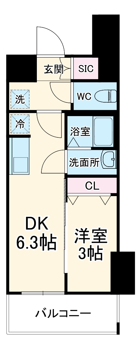 メイクスWアート名駅南Ⅲの間取り