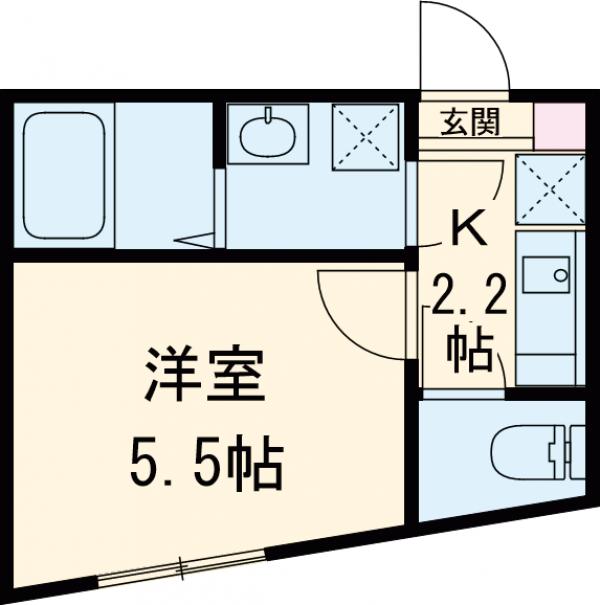 LONG HILL 1号館の間取り
