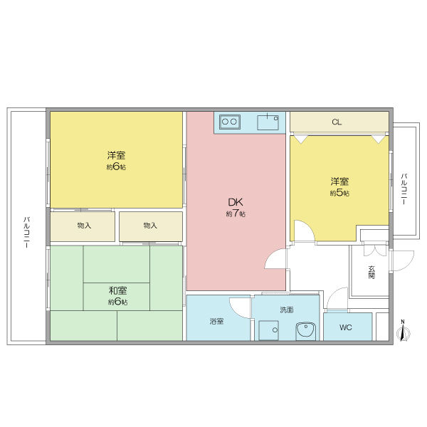 ぴあはくさんの間取り