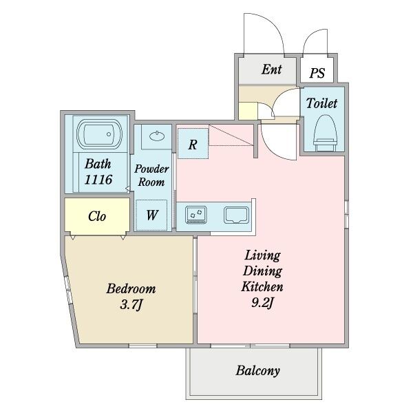 Cherim中村公園Southの間取り