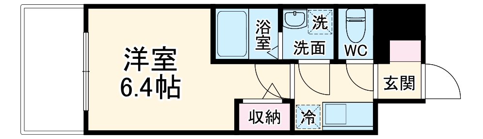 エスリードレジデンス大阪谷町ザ・マークスの間取り