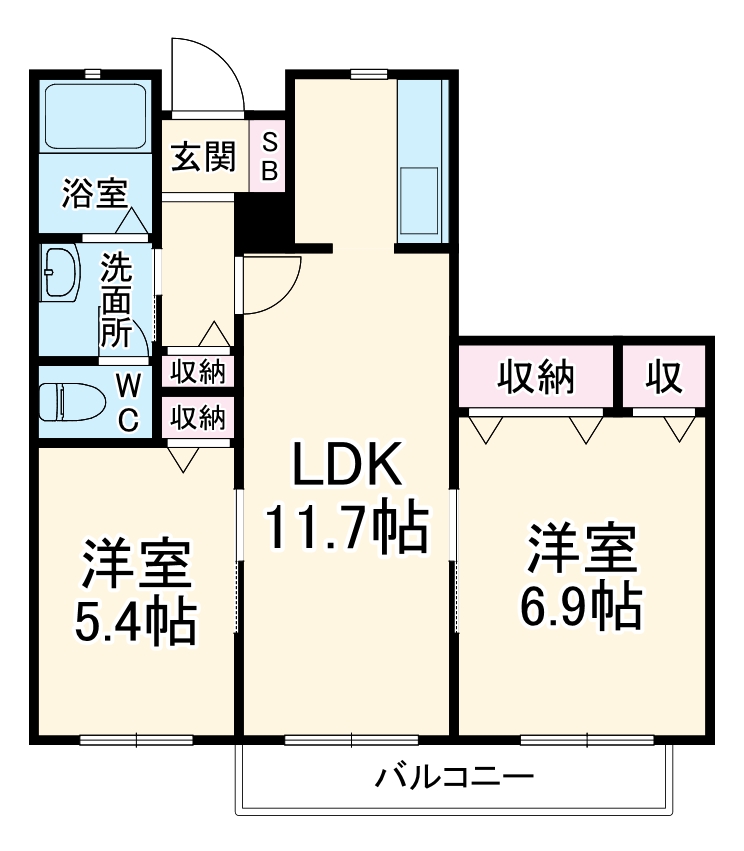 モンテ・ローザAの間取り