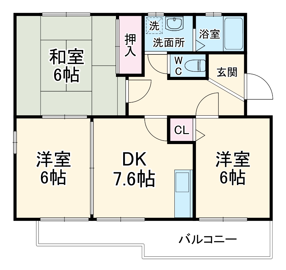 アンヌプリAの間取り