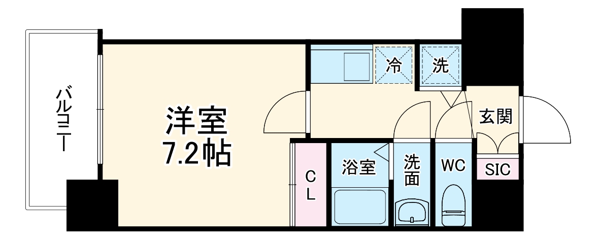 アドバンス大阪城ベレッツァの間取り