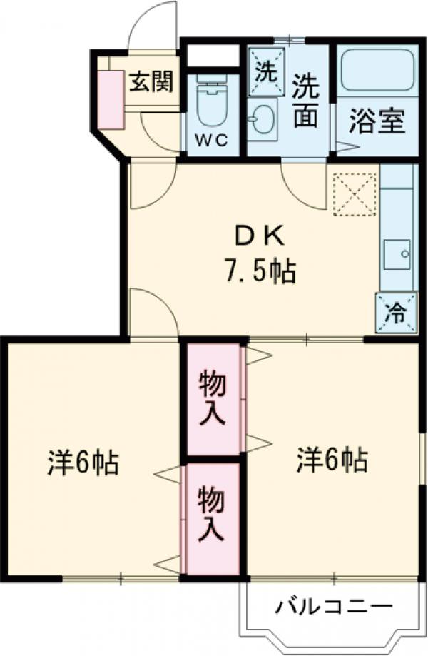 コーポエステルの間取り