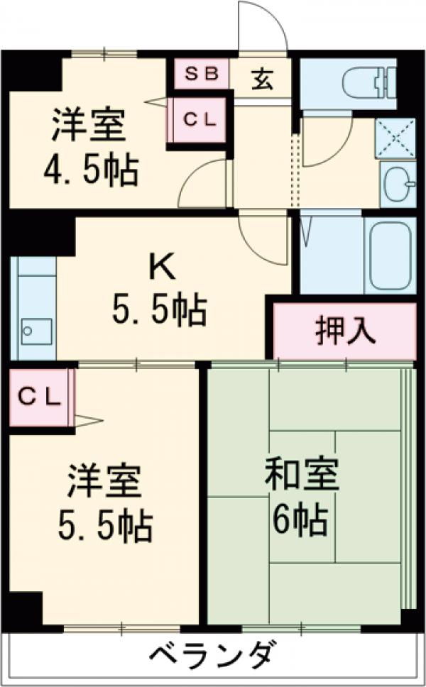 サクシード八王子の間取り