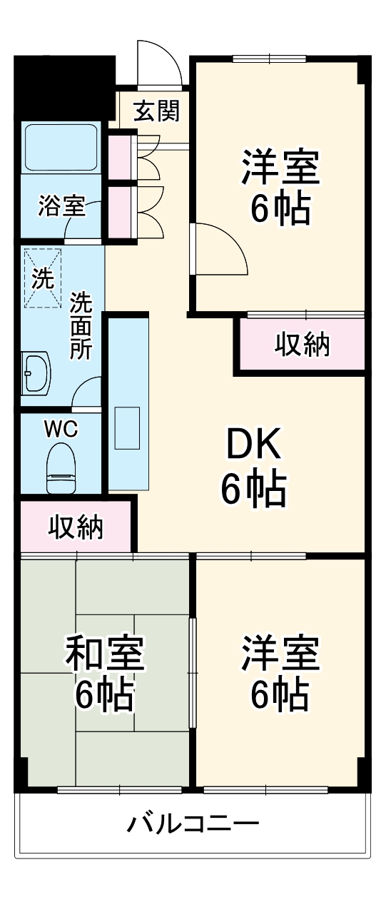 新井マンションの間取り