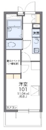 レオパレスゴールドアイの間取り