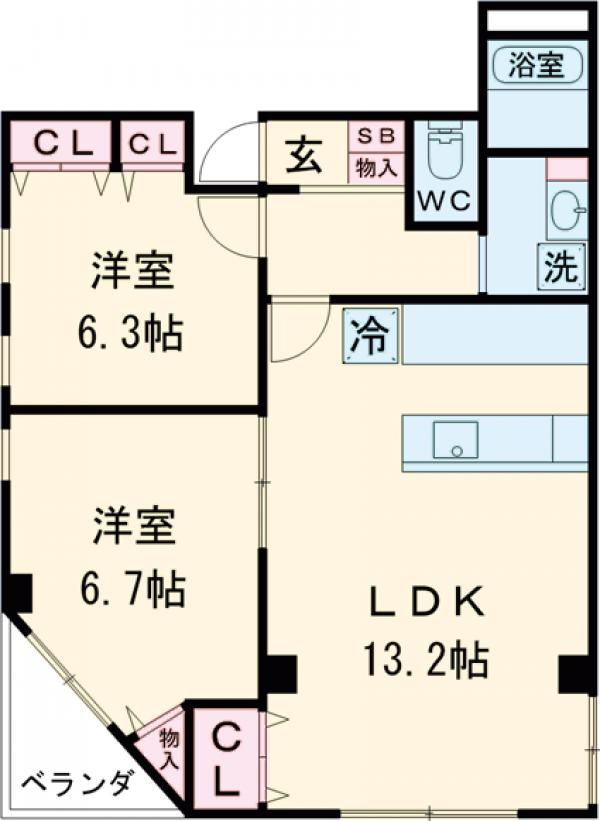 メゾン・ノースリバーの間取り