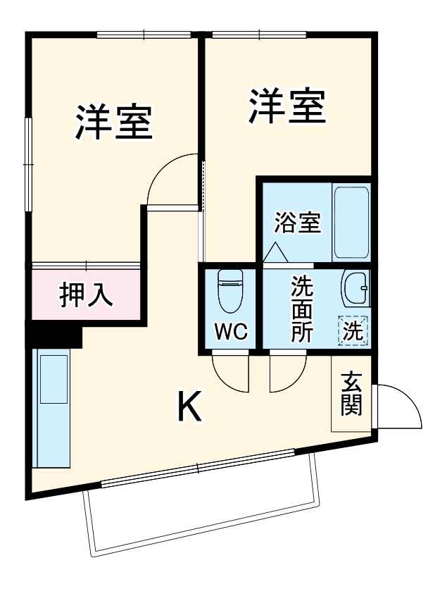 南湖植辰ビルの間取り