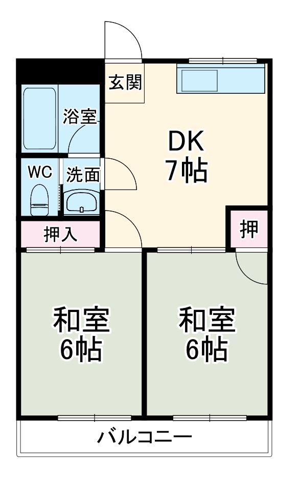 グリーンハイツ門真の間取り