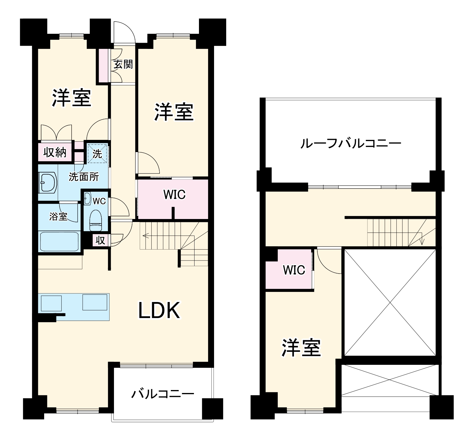 アヴァンセテラス瑞穂日向町・506号室の間取り