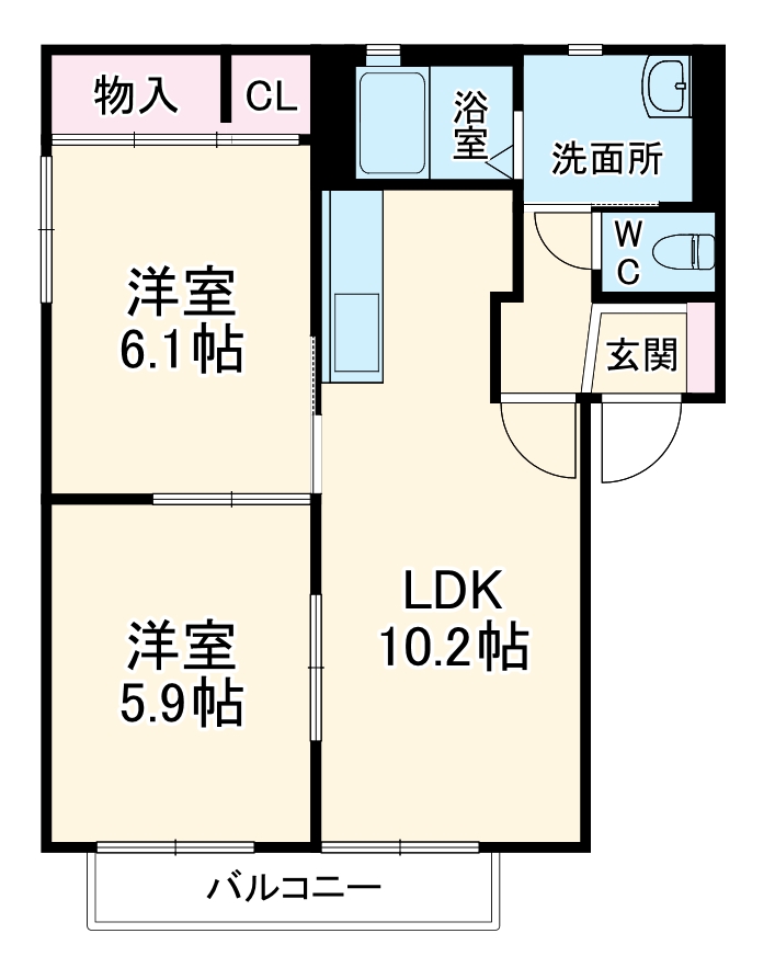 グリーン岡の間取り