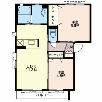 プラージュの間取り