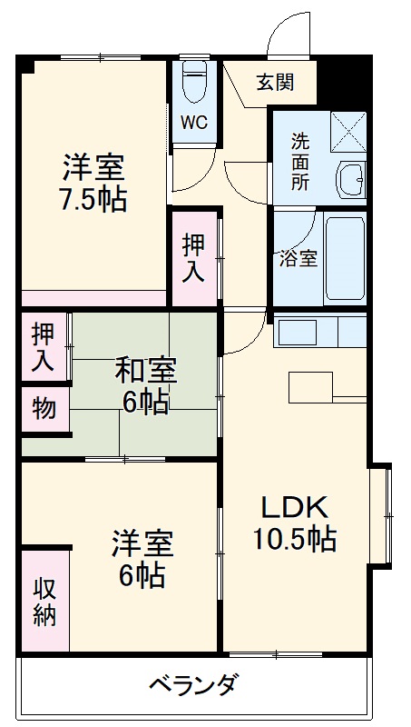 ガーデン山内5の間取り