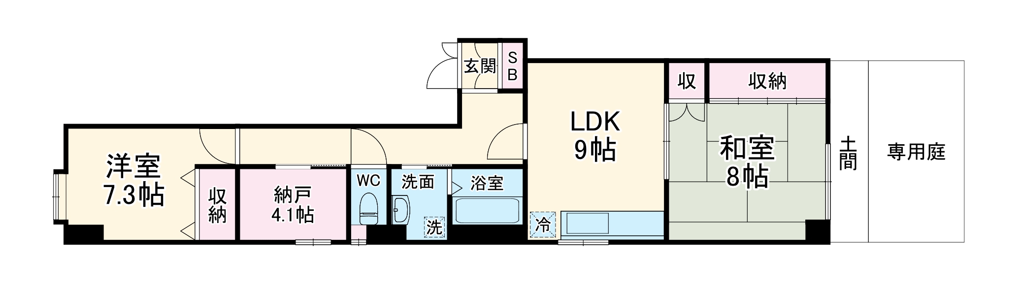 パルティール四条の間取り