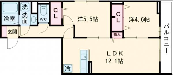 グラナーデ中葛西Ⅱの間取り