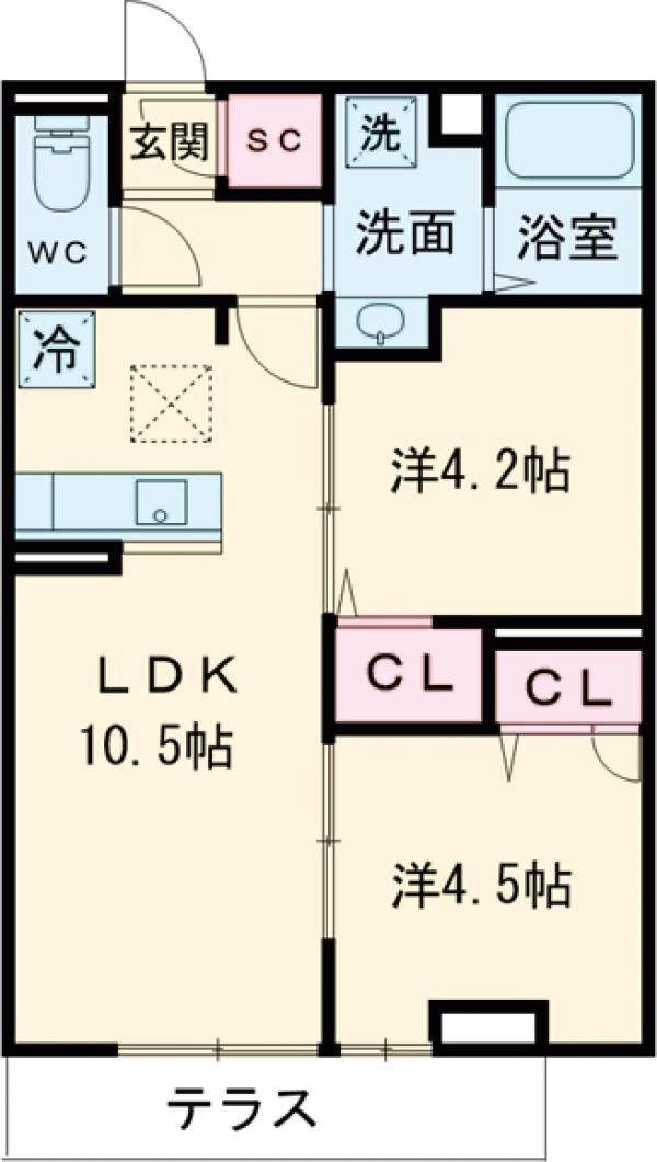 グラナーデ中葛西Ⅱの間取り
