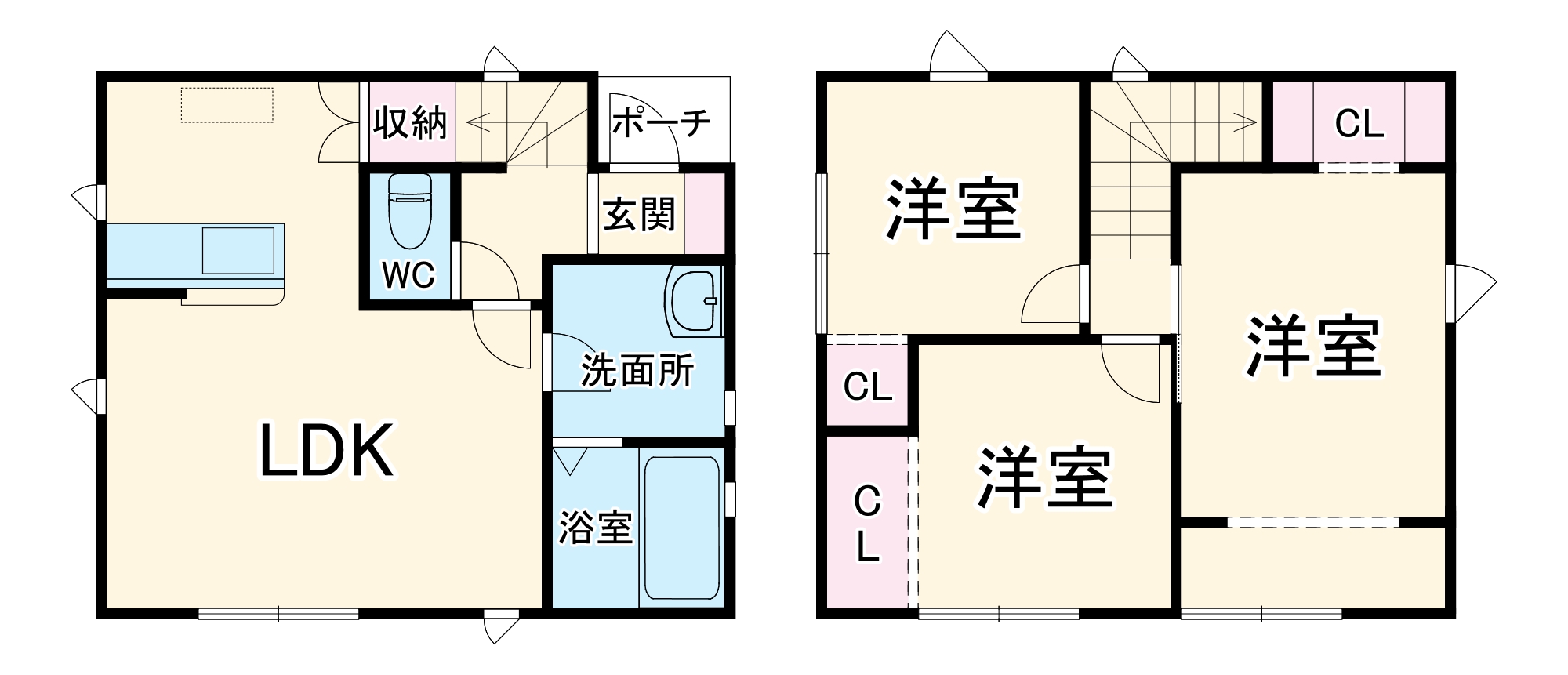 ラ　メゾン・C号室の間取り