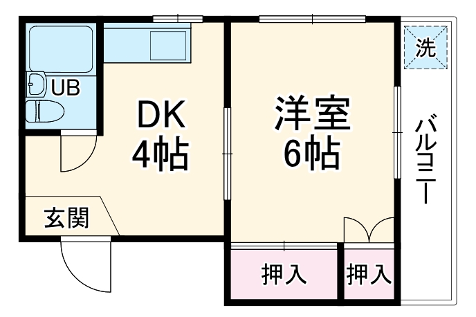コーポラスM1の間取り