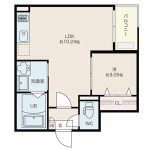 Jack meijihommachi2の間取り