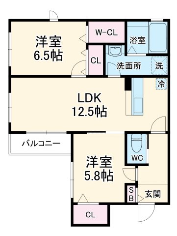 レジデンスシーズ6の間取り